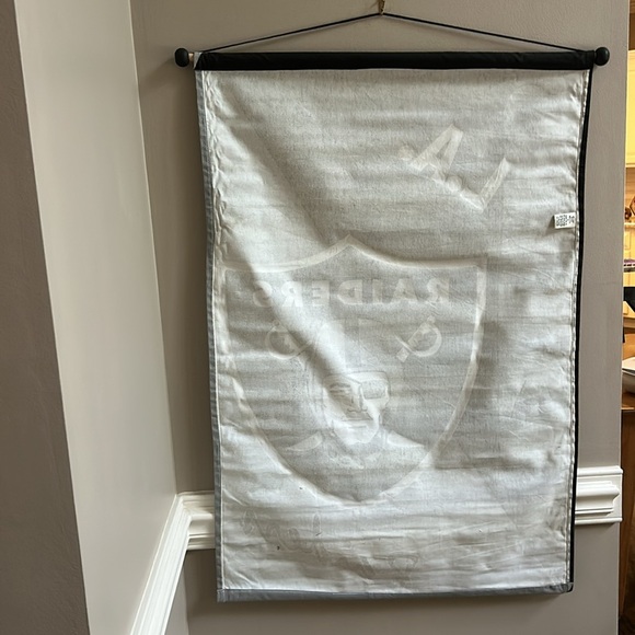 Los Angeles Raiders Large Canvas Banner Vintage 1995 NEW - Picture 6 of 6